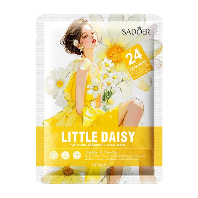 ماسک ورقه ای آبرسان و تسکین دهنده بابونه Sadoer