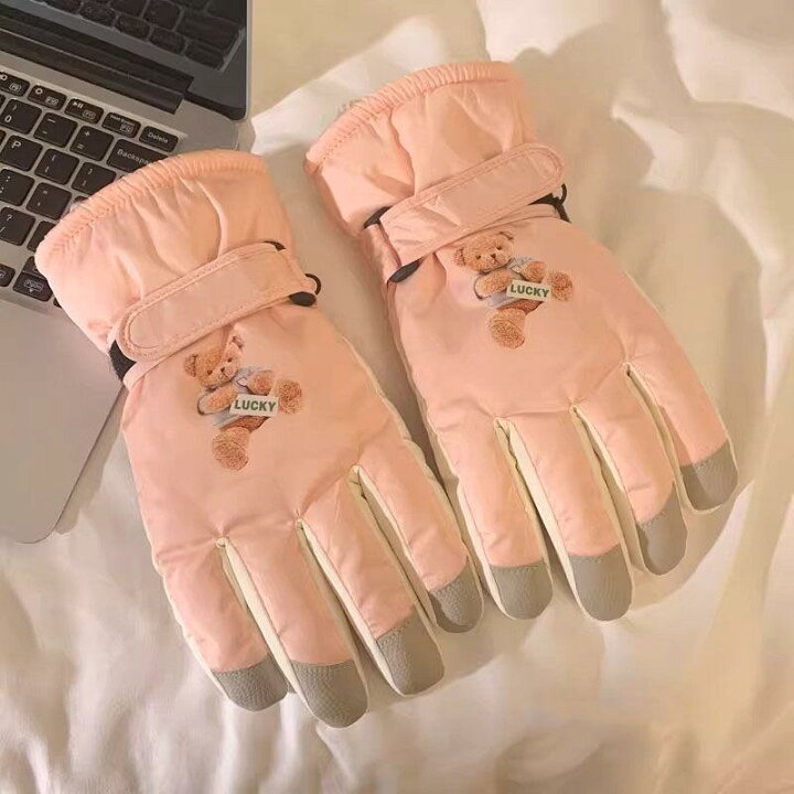 دستکش کاپشنی تدی داخل پشمی